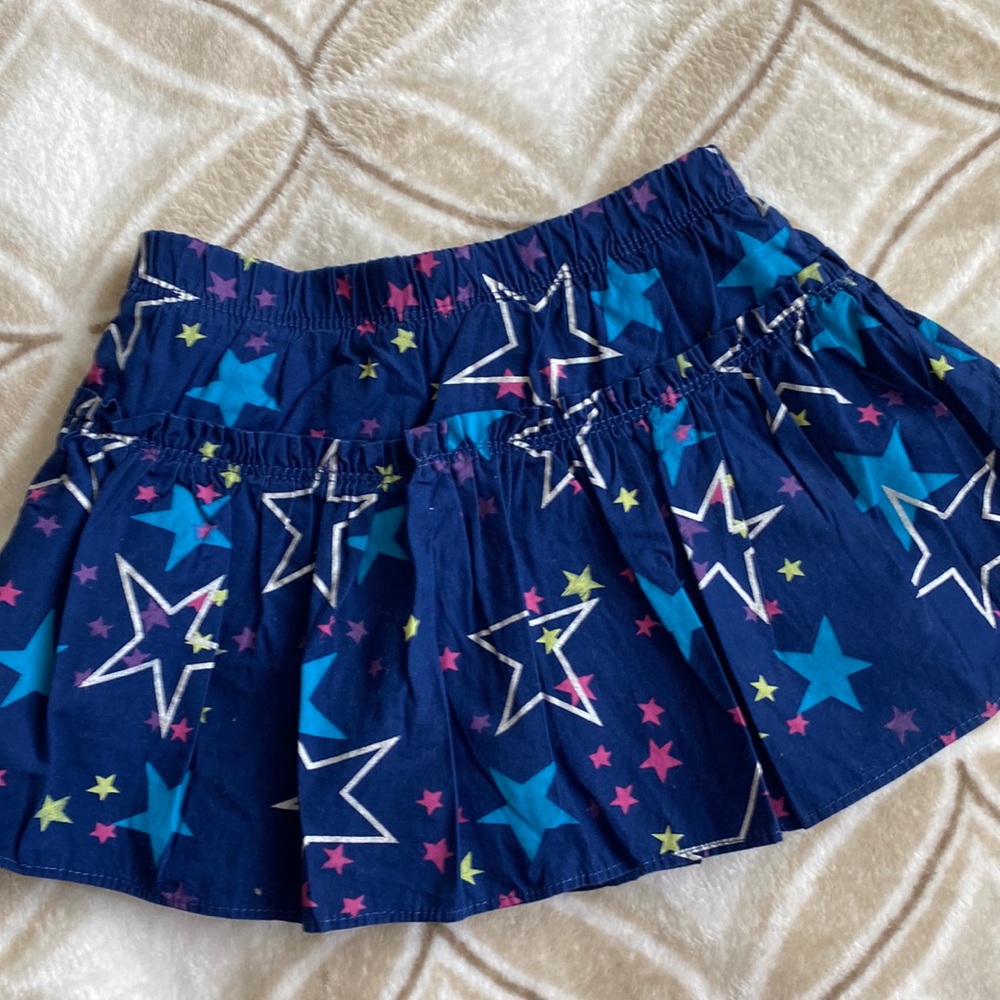 ToughSkins blue,silver,purple,pink,and neon yellow skirt,Good Condition